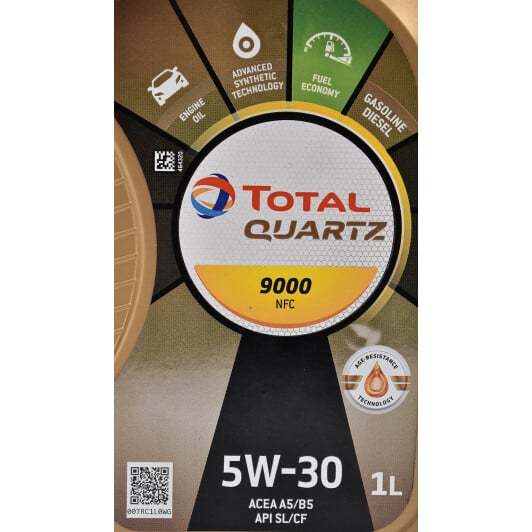 Моторное масло Total Quartz 9000 Future NFC 5W-30 для Toyota IQ 1 л на Toyota IQ