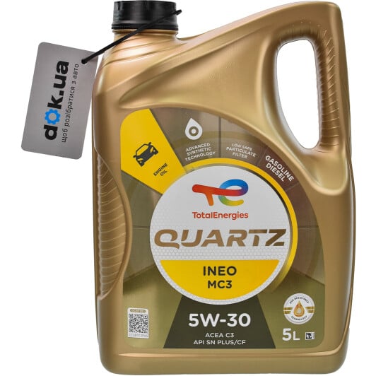 Моторное масло Total Quartz Ineo MC3 5W-30 для SsangYong Kyron 5 л на SsangYong Kyron