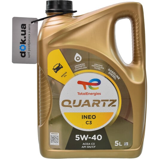 Моторное масло Total Quartz Ineo C3 5W-40 5 л на SsangYong Kyron