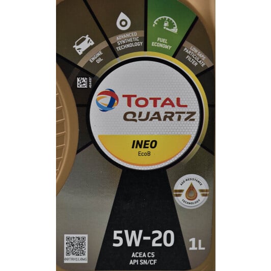 Моторное масло Total Quartz Ineo EcoB 5W-20 1 л на Peugeot 1007