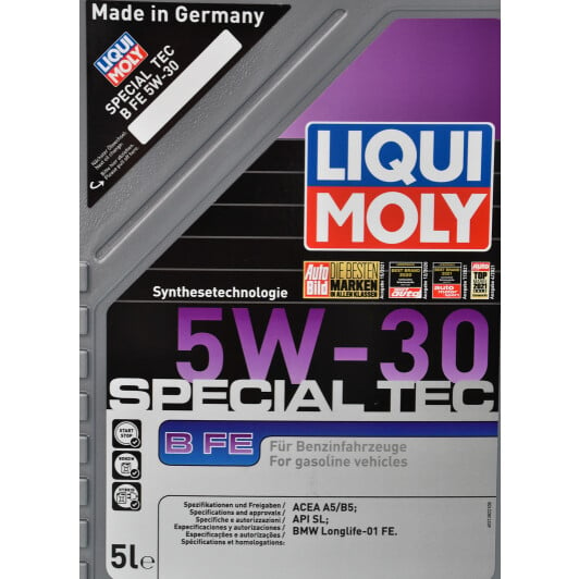Моторное масло Liqui Moly Special Tec B FE 5W-30 5 л на Volkswagen Polo