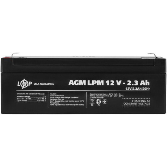 Акумулятор для ДБЖ LogicPower LPM LP4132 LP4132 2.3 Аг 12 В