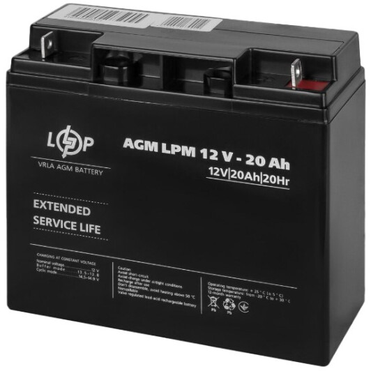 Акумулятор для ДБЖ LogicPower LP4163 12 V 20 Аг