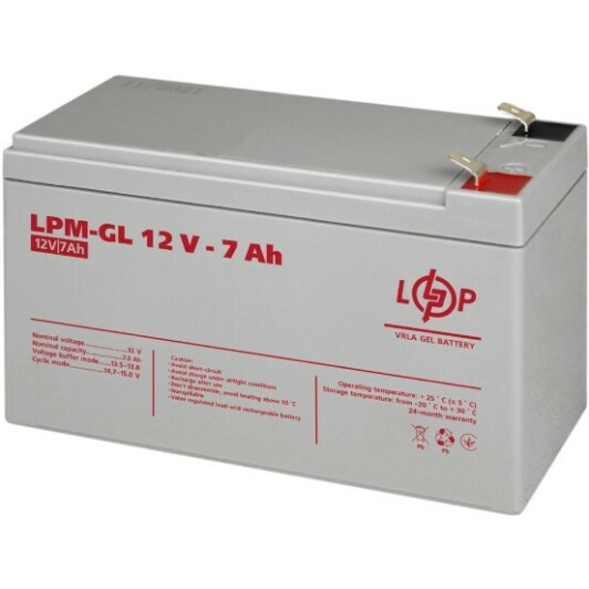 Акумулятор для ДБЖ LogicPower LPM-GL LP6560 LP6560 7 Аг 12 В