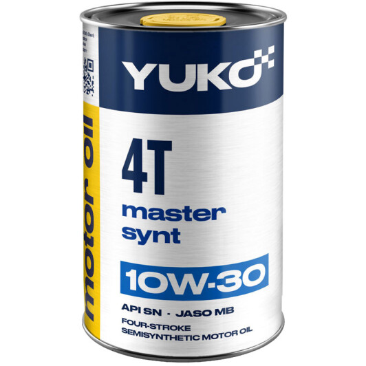 Моторна олива 4Т Yuko Master Synt 10W-30 напівсинтетична