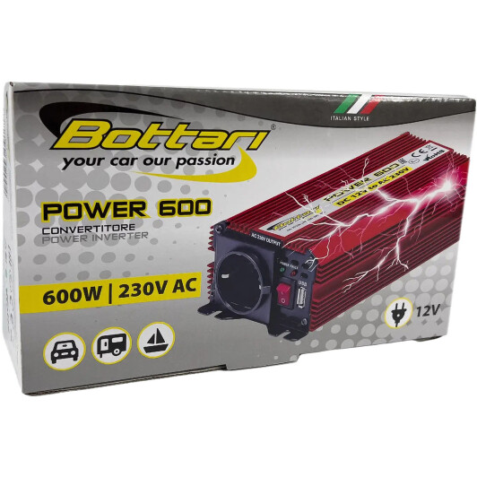 Инвертор Bottari 600 W 30200-IS