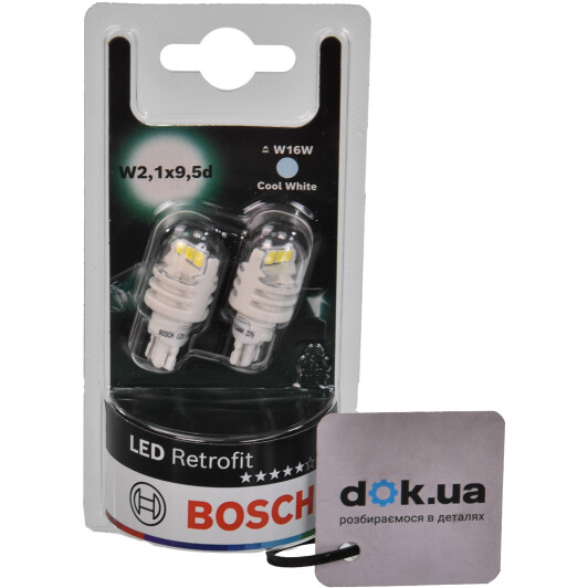 Автолампа Bosch Retrofit LED W16W W2,1x9,5d 1,8 W 1987301523