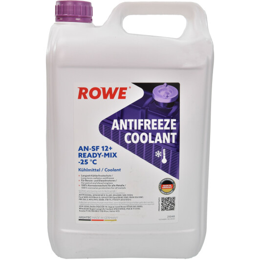 Готовий антифриз Rowe AN-SF 12+ Ready-Mix G12/G12+ рожевий -25 °C 5 л