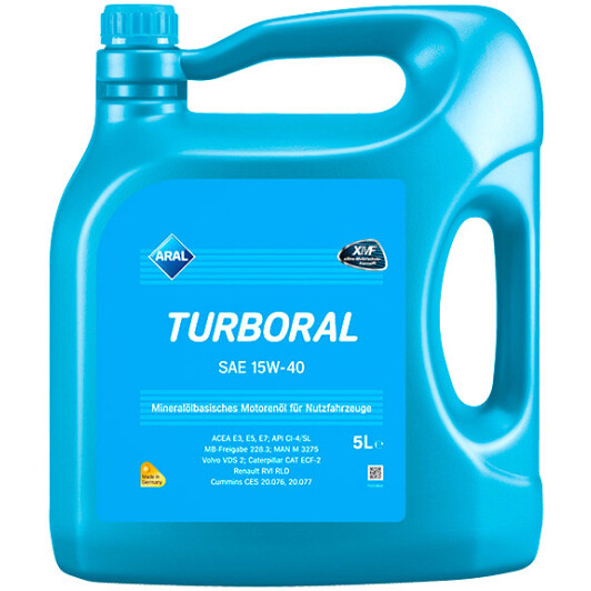 Моторна олива Aral Turboral 15W-40 5 л на Peugeot 308