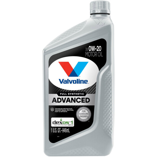 Моторное масло Valvoline Advanced Full Synthetic 0W-20