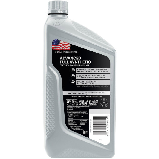 Моторное масло Valvoline Advanced Full Synthetic 5W-30 на Honda CR-V