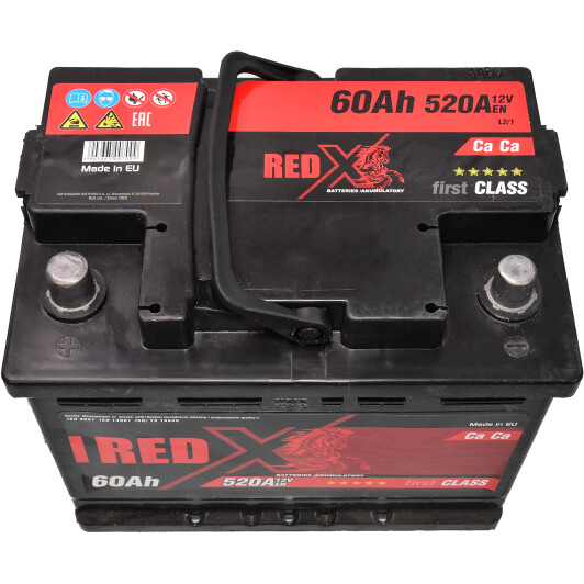 Аккумулятор RED X 6 CT-60-L First Class 55581rx