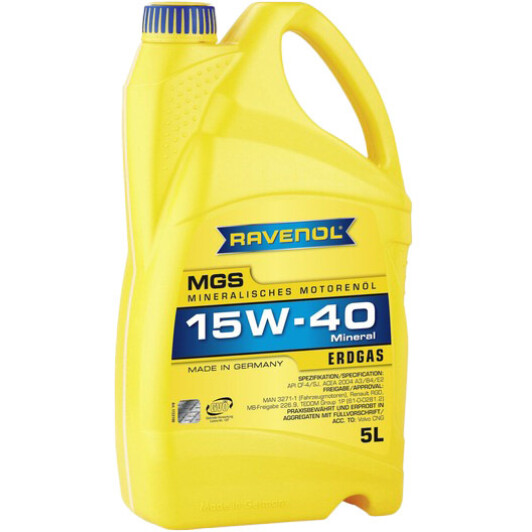 Моторное масло Ravenol MGS 15W-40 5 л на Peugeot 108