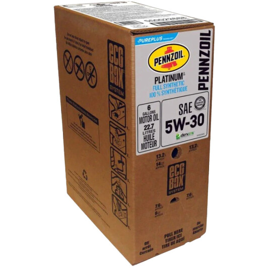 Моторна олива Pennzoil Platinum 5W-30 22.71 (EcoBox) л на Kia Pride