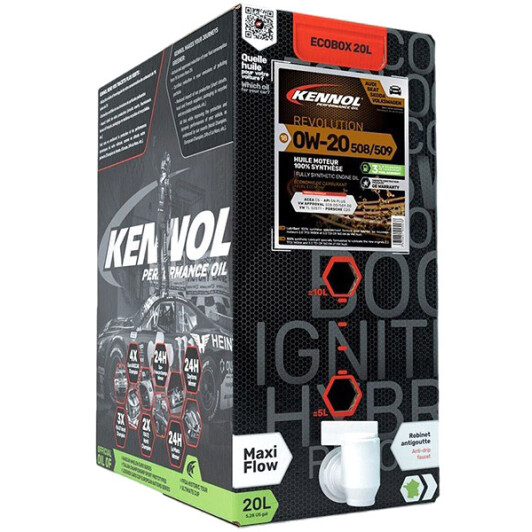 Моторна олива Kennol Revolution 508/509 0W-20 20 (EcoBox) л на Volvo V70