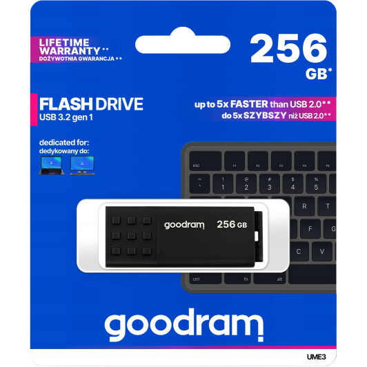 Флешка Goodram UME3 Black 256 ГБ