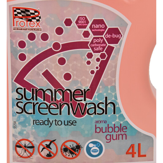 Омивач скла Profex літній 0 °С bubble gum