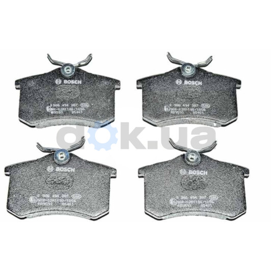 0 986 494 387 Bosch Гальмівні колодки