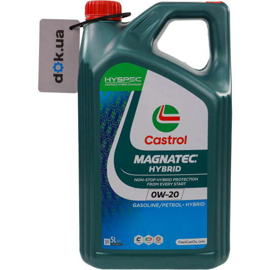 Масло Castrol Magnatec Hybrid 0W-20 5 л на Mitsubishi Pajero
