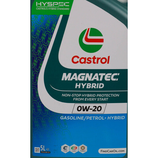 Масло Castrol Magnatec Hybrid 0W-20 5 л на Mitsubishi Pajero
