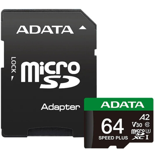 Карта пам’яті Adata Speed Plus SDXC 64 ГБ з SD-адаптером