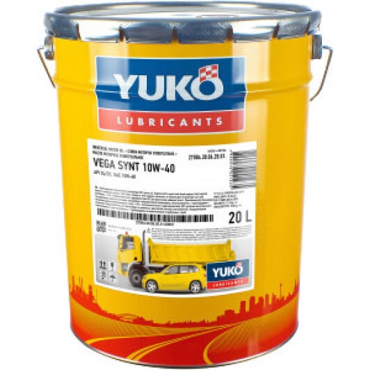 Моторное масло Yuko Vega Synt 10W-40 20 л на Renault Laguna