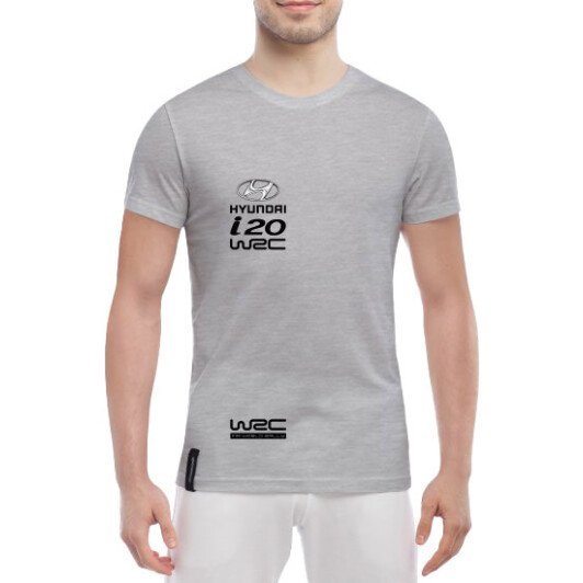 Футболка мужская Globuspioner классическая Huyndai WRS серый спереди 3XL