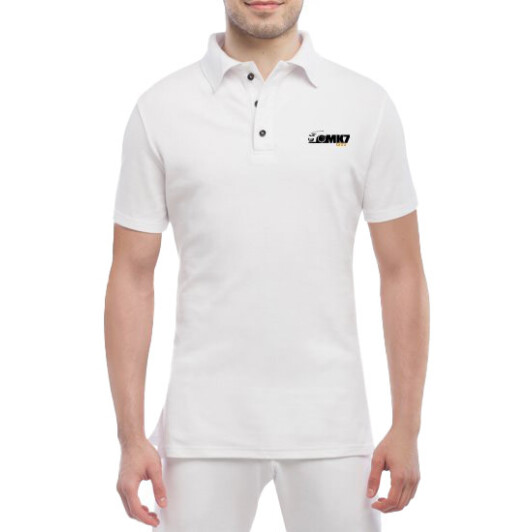 Футболка мужская Globuspioner поло Volkswagen MK7 GTI белый спереди M