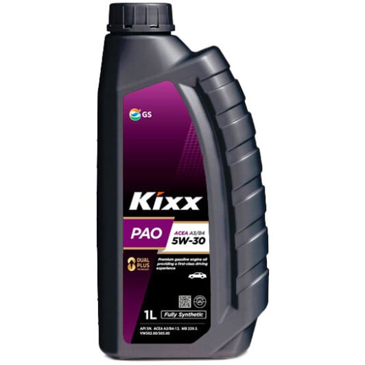 Моторное масло Kixx PAO A3/B4 5W-30 1 л на Nissan 200 SX