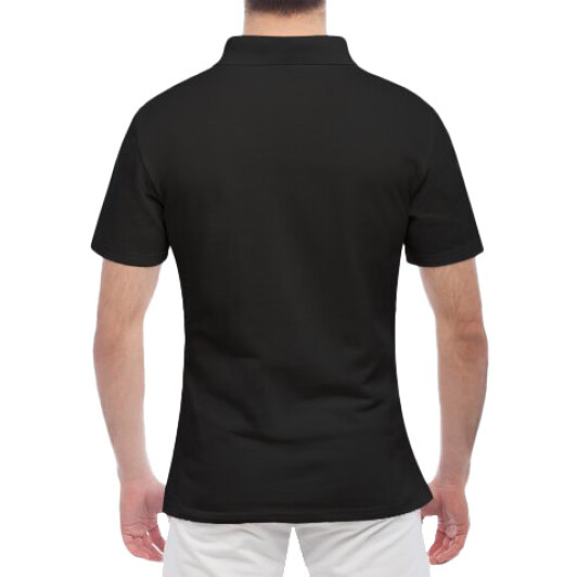 Футболка чоловіча Globuspioner поло Volkswagen King чорна принт спереду