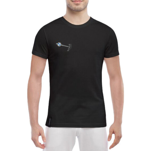 Футболка мужская Globuspioner классическая BMW Speed черный спереди XXL
