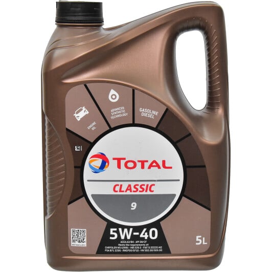 Моторное масло Total Classic 5W-40 5 л на Toyota Hiace