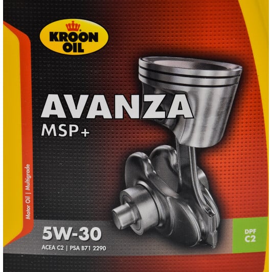 Моторное масло Kroon Oil Avanza MSP+ 5W-30 1 л на Renault Sandero