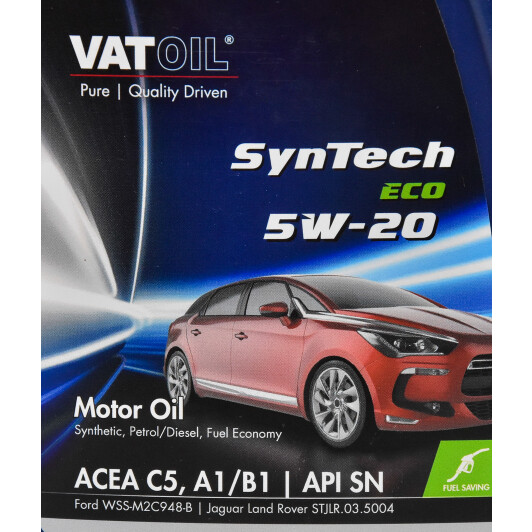Моторна олива VatOil SynTech Eco 5W-20 1 л на Chevrolet Beretta