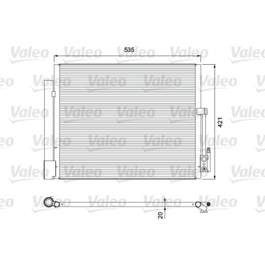 814382 Valeo Радіатор кондиціонера для Opel Meriva
