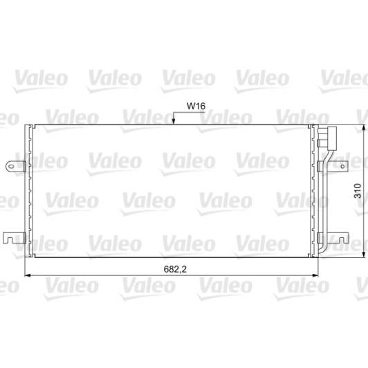 814029 Valeo Радіатор кондиціонера для Volkswagen Transporter