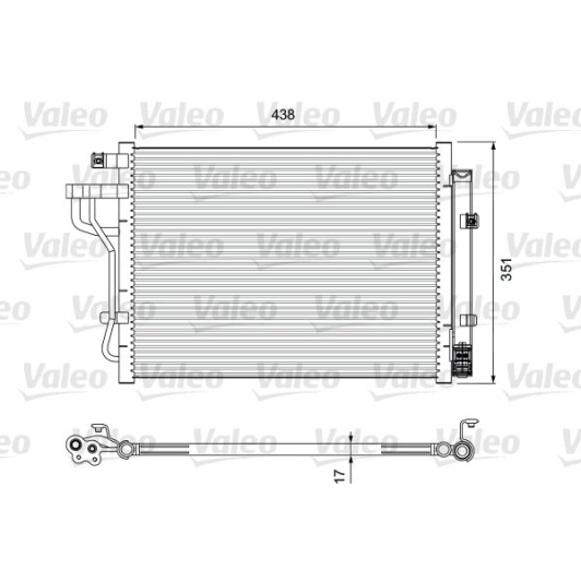 814399 Valeo Радиатор кондиционера для Kia Picanto