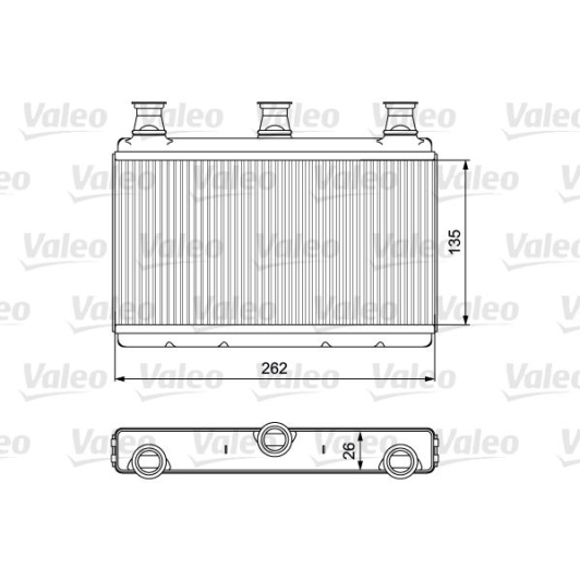 Радиатор печки Valeo 811537