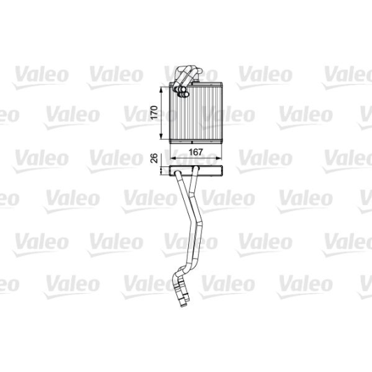 811509 Valeo Радиатор печки для Ford Fiesta