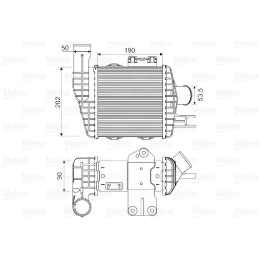 Інтеркулер Valeo 818349 для Kia Rio