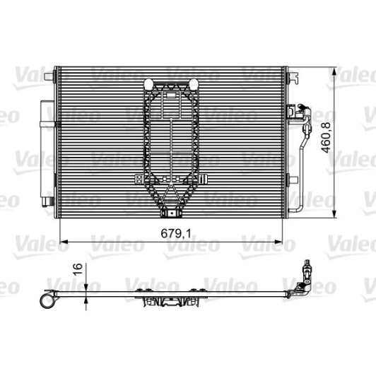 812502 Valeo Радиатор кондиционера
