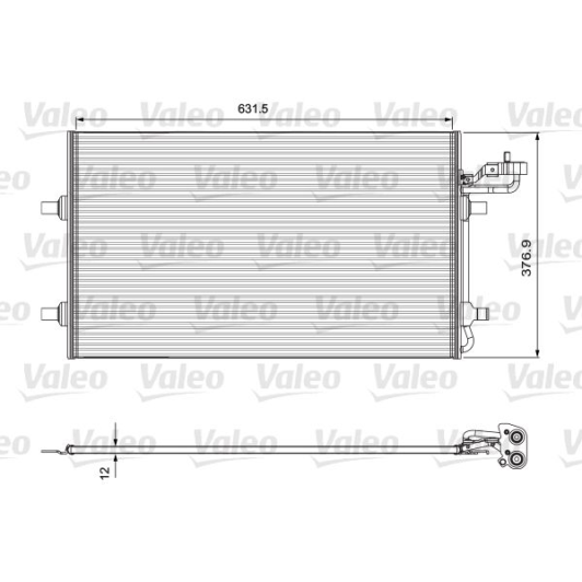 814324 Valeo Радиатор кондиционера