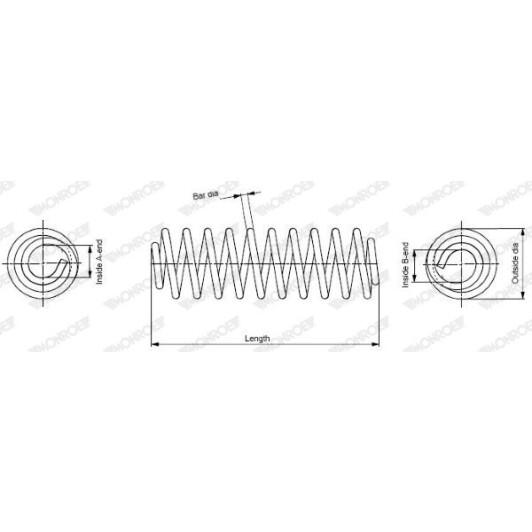 Пружина подвески Monroe SP4012 для Nissan Juke