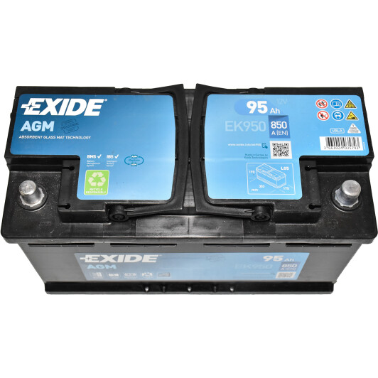 Аккумулятор Exide 6 CT-95-R Start-Stop AGM EK950