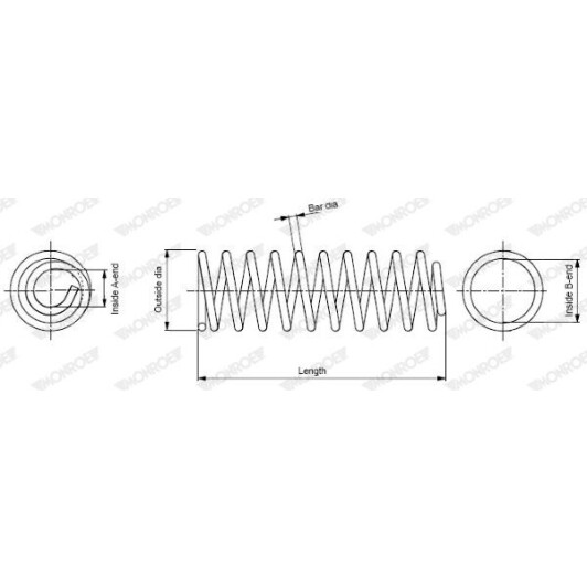 Пружина підвіски Monroe SP3276 для Land Rover Freelander