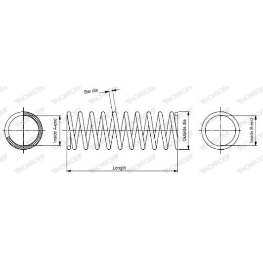 Пружина подвески Monroe SP3072 для Toyota Picnic