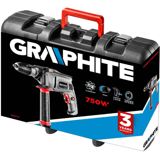 Дрель ударная Graphite 58G717 сетевая