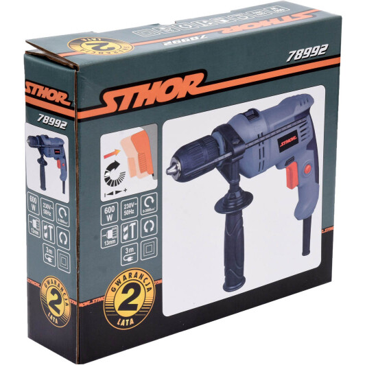 Дрель ударная STHOR 78992 сетевая