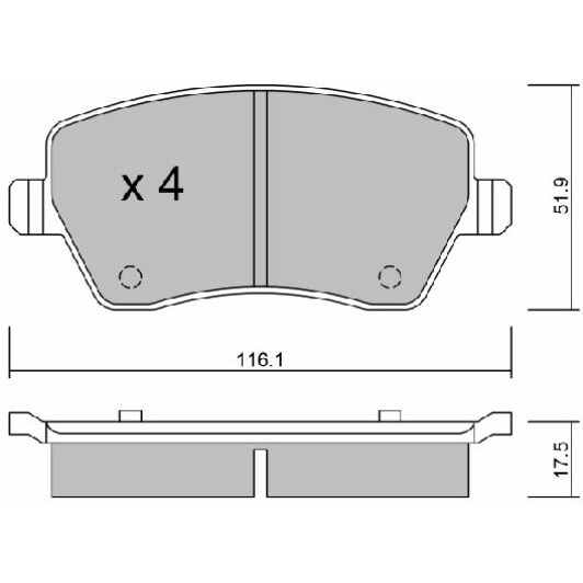 BPRE1901 Aisin Тормозные колодки