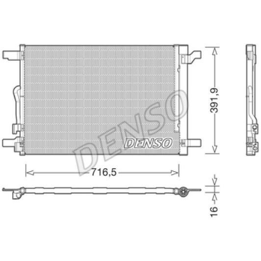 Радіатор кондиціонера Denso DCN32024